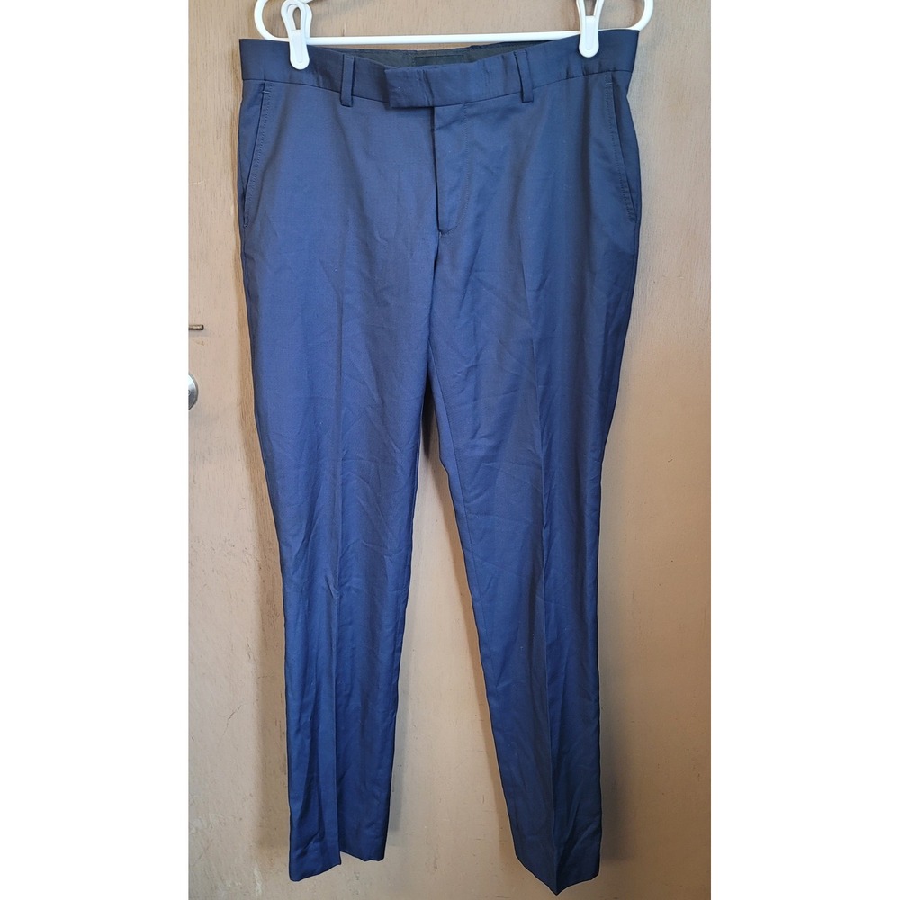 The Kooples Fitted Dress Pants Blue Slim Fit Trousers‎ Menswear EU48/US32